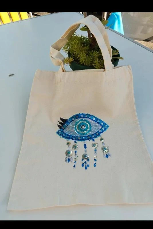 Tote bag Abundancia & Protección con el ojo de Nazar – photo 7